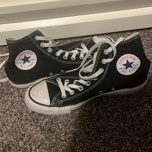 Black high top converse. Size 8.5 women’s.